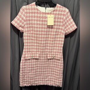 Bebop houndstooth plaid pattern dress size M